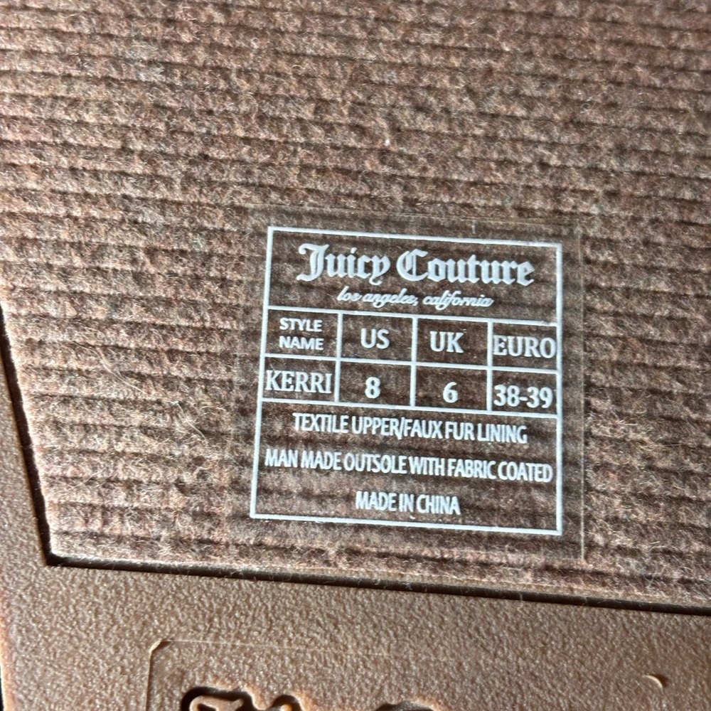 Juicy Couture Brown Suede Ankle Boots, 8 - Picture 9 of 11